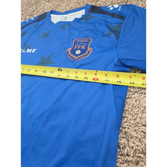 Kelme Kosovo National Team Jersey 2018/19 Blue Stars Kit Men’s Small FFK Soccer - Picture 9 of 9